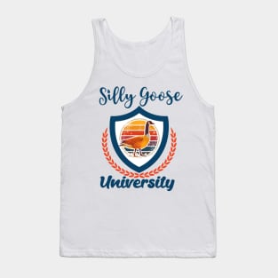 SILLY GOOSE UNIVERSITY TREND POPULAR RETRO MEME Tank Top